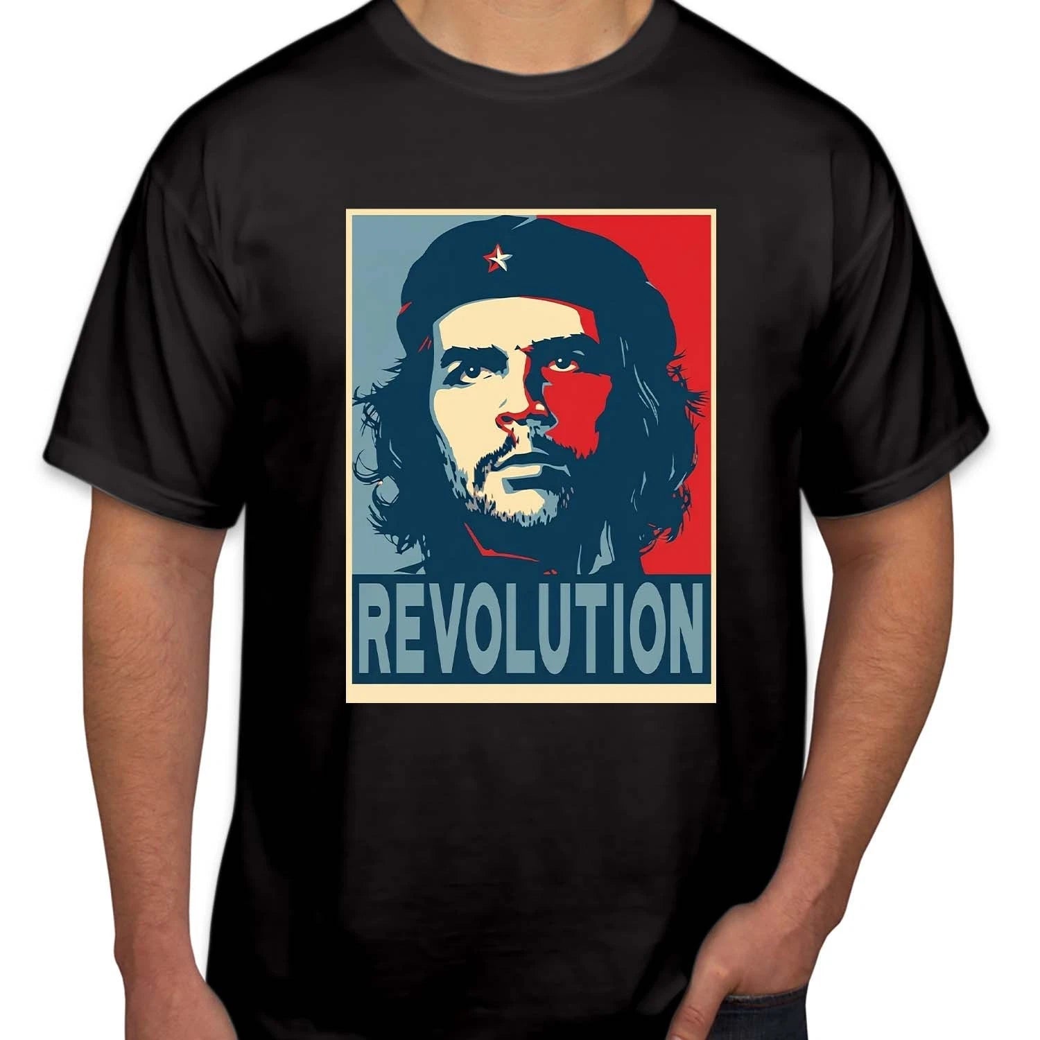 Che Guevara Revolution T-Shirt Vintage Cuba Rebel Graphic Top Pop Art Tee T-836