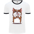 A Cute Dog With a Heart Sign Mens Ringer T-Shirt