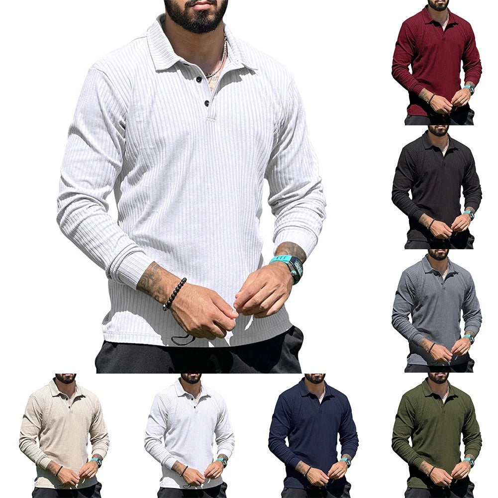 Long Sleeve Stand Collar Button Shirts for Men Stylish and Comfortable