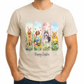 Hoppy Easter Dog Lover T-Shirt Cute Easter Puppy Graphic Tee Spring Gift