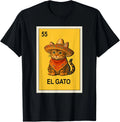 Mexican Lottery Designs Mexican El Gato The Cat Parody T-Shirt  unisex T-Shirt