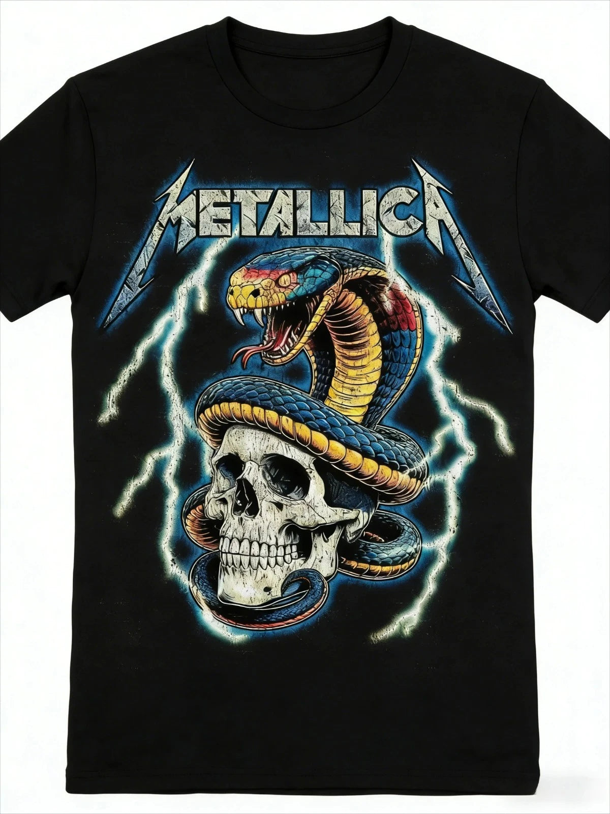 Metallica Cotton Black T-Shirt – Iconic Heavy Metal Band Rock Punk Style