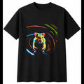 Neon Hamster Neon Glow Cute Mens T-Shirt Black 100% Cotton Birthday