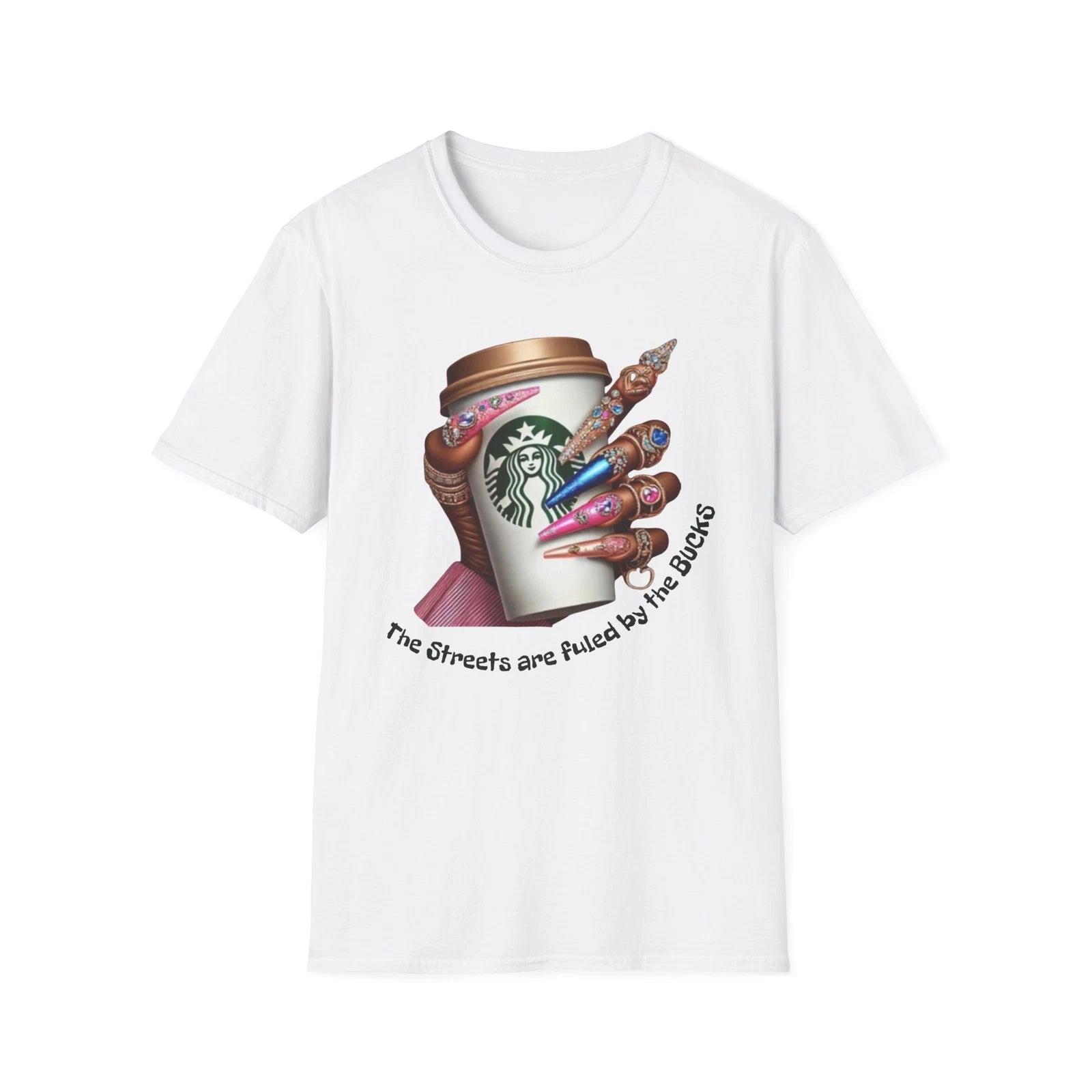 Trendy Coffee Lover T-Shirt, Graphic Tee, Gifts for Her, Fashionable, Star Bucks