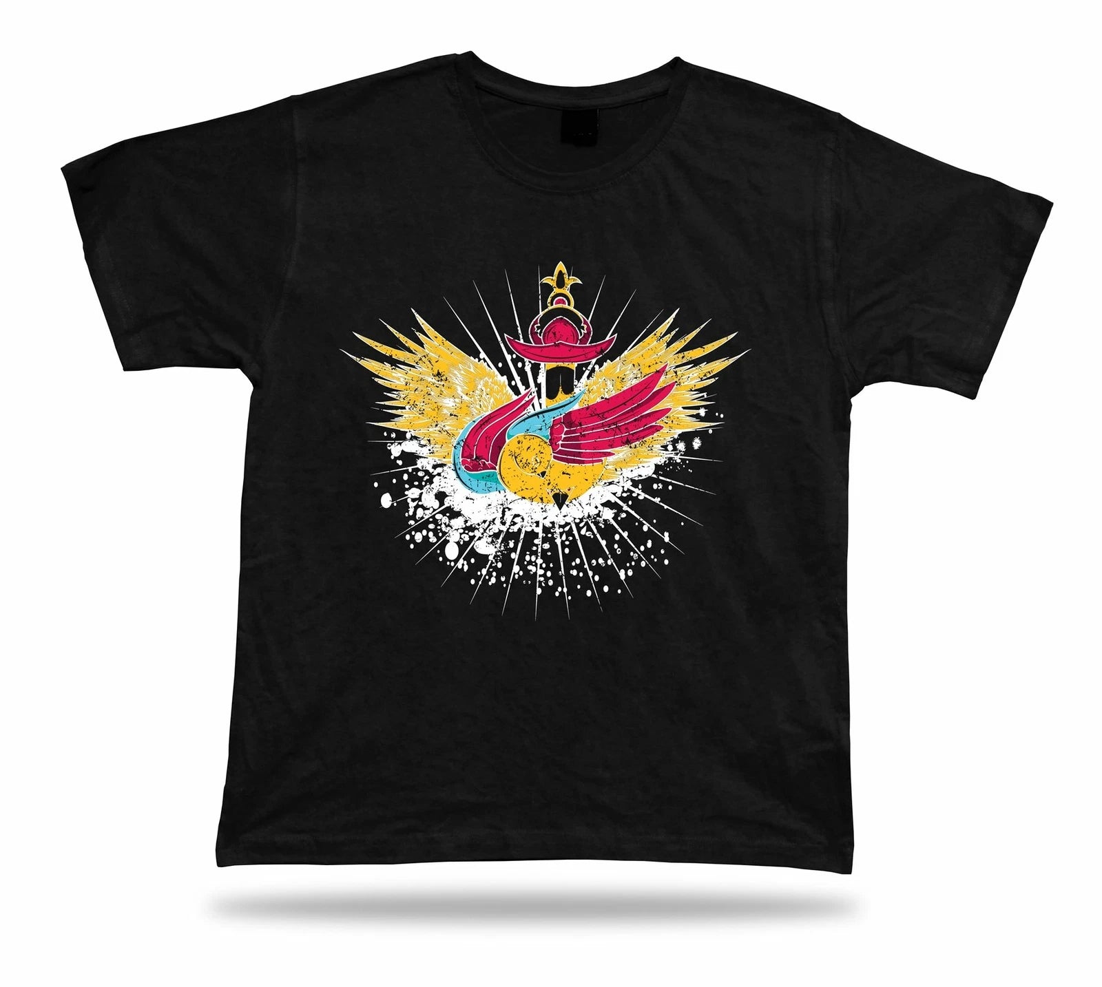 Stabbed Golden Bird Wings cool awesome t shirt tee modern design gift apparel