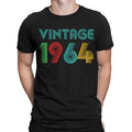 Personalised Vintage 1964 62nd Birthdays Custom Retro Mens Womens T-Shirts #ADN