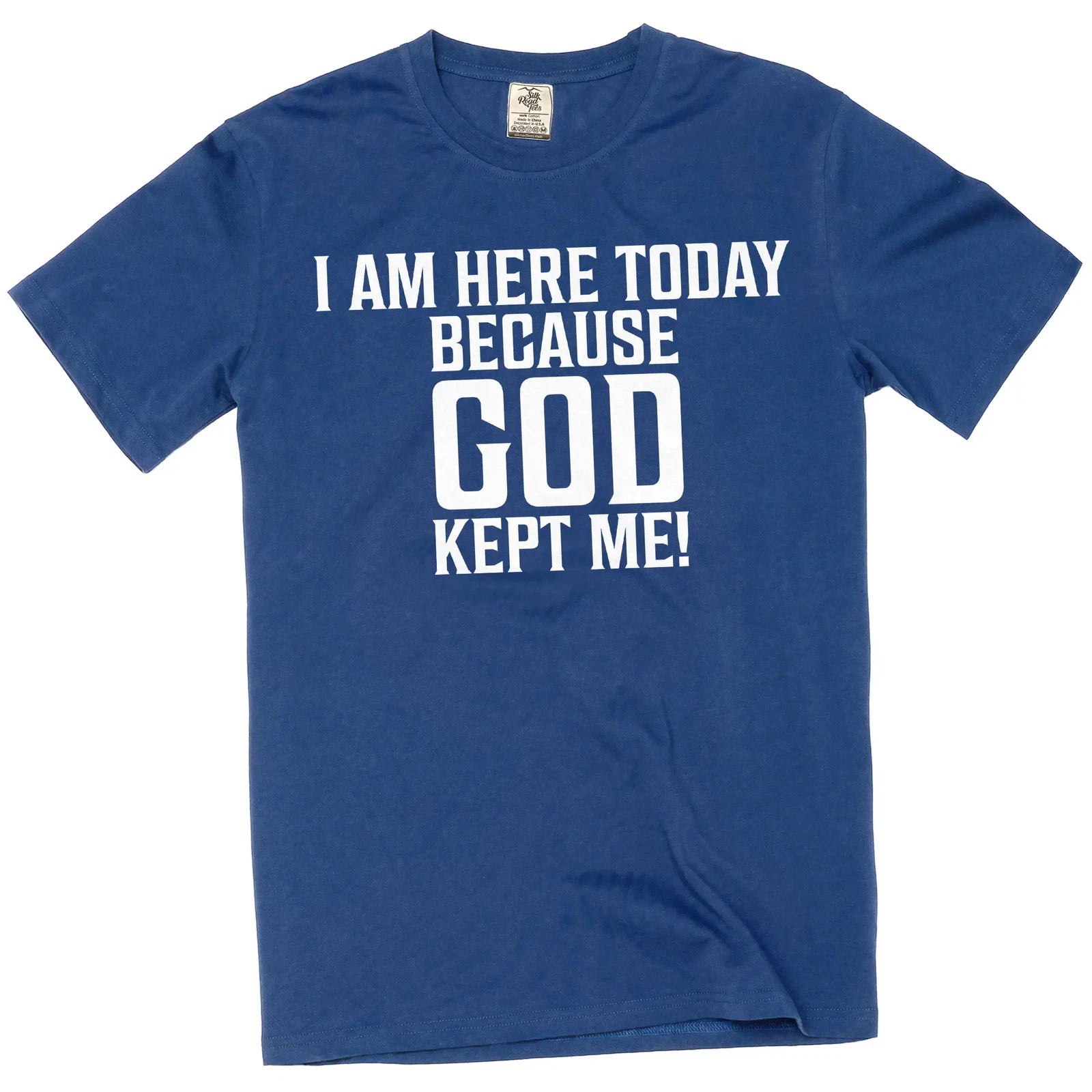 Men's god kept me tee shirt religious Christian Jesus Christ Church tee shirt