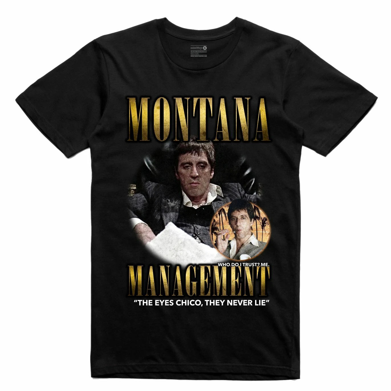 NEW Streetwear on Demand MANAGEMENT SCARFACE BLACK Tee Shirt SMALL-3XLARGE