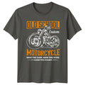 Old School Motorcycle Custom Graphic Tee Mens T-Shirt Ladies Top Unisex