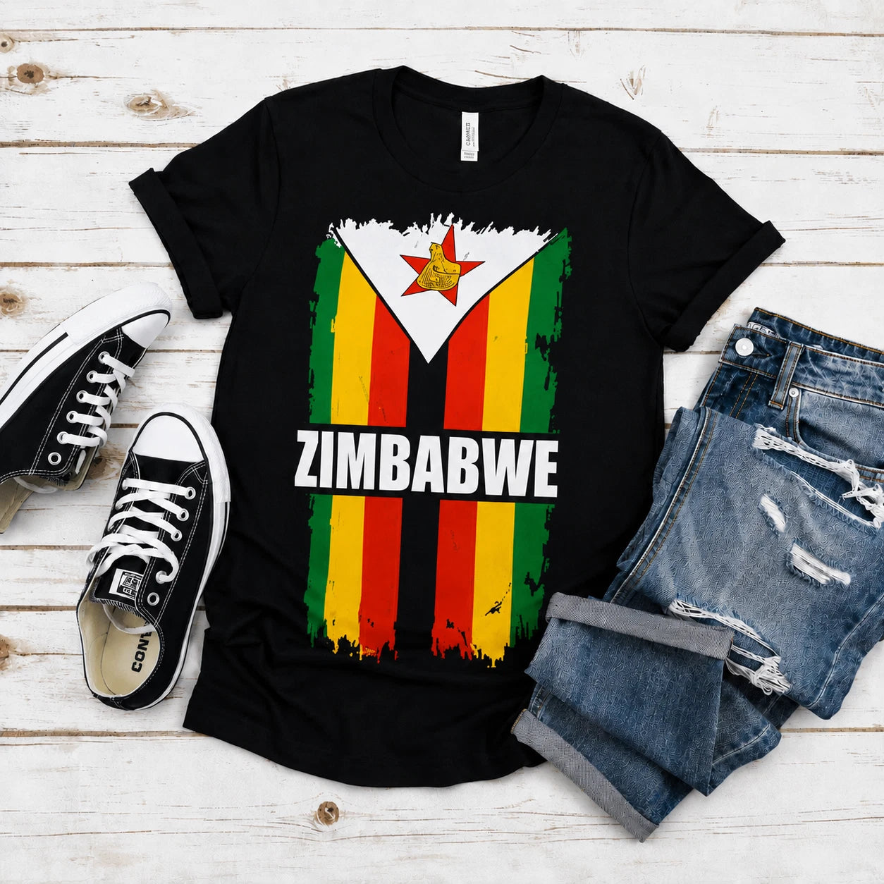 Patriotic Zimbabwean Pride T-Shirts Zimbabwe Flag Unisex Multi Designs