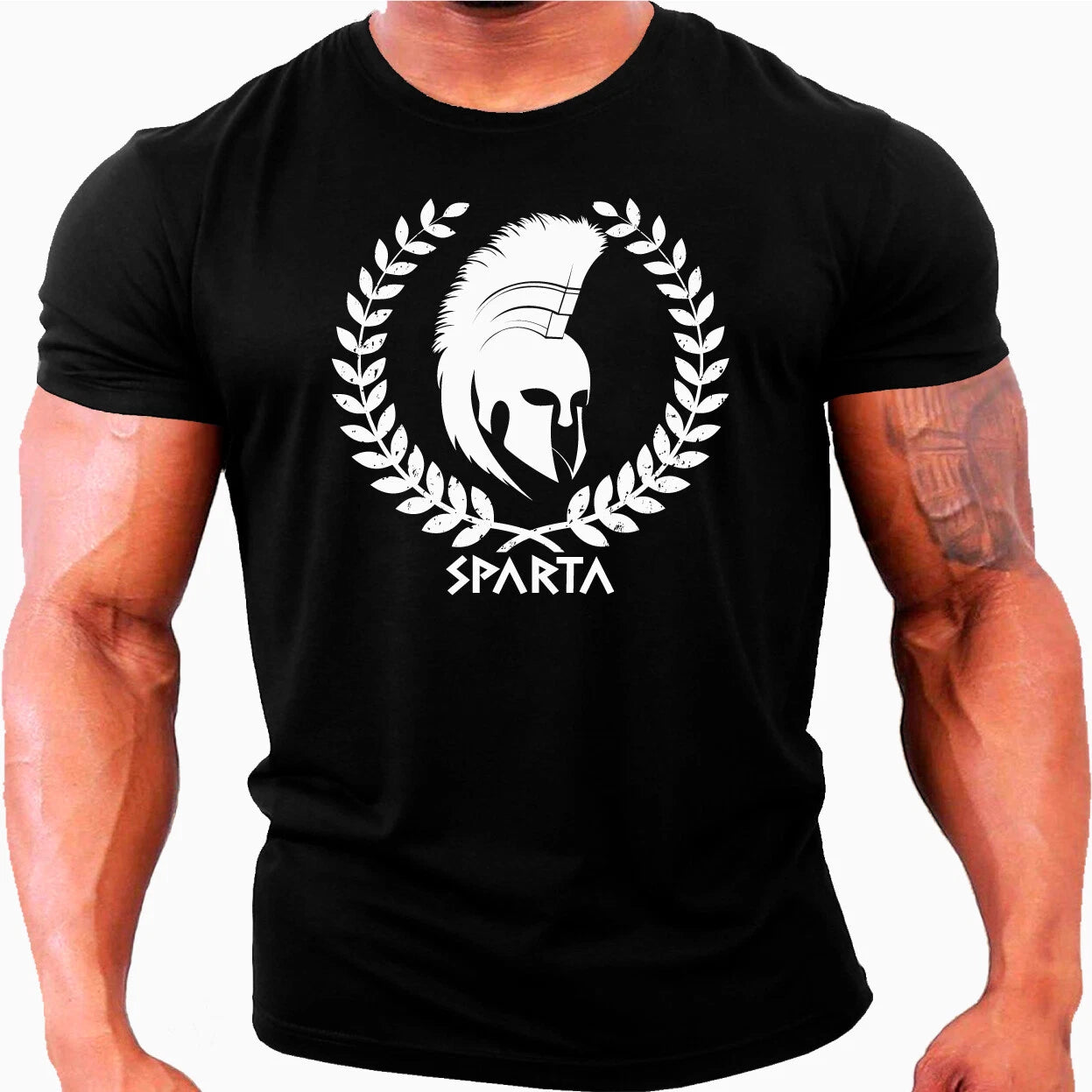 Gym T-Shirt Mens Training Top Tee Bodybuilding Weightlifting
