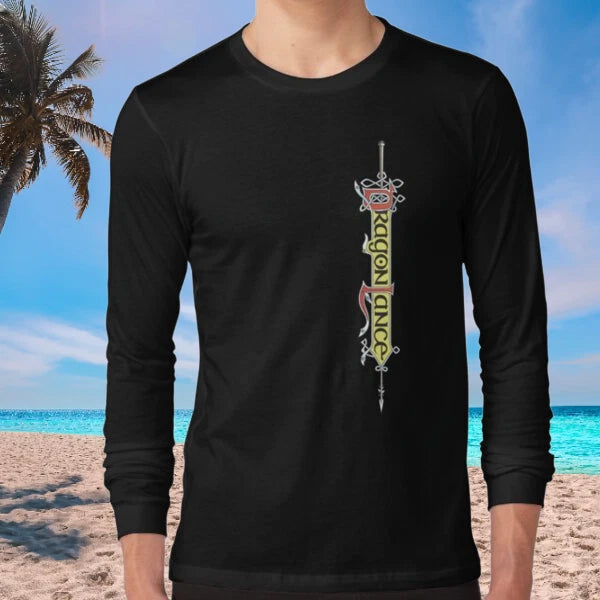 Dragonlance -vertical- Old Long Logo American Long Sleeve T-Shirt Funny S to 5XL