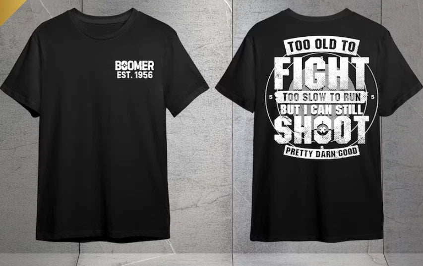 Boomer Humor T-Shirt Custom Year, Funny Slogan, Unisex Cotton Tee