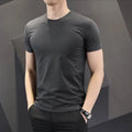 Men's Casual Solid Tees Trendy Short sleeved Pullover for Everyday Wear