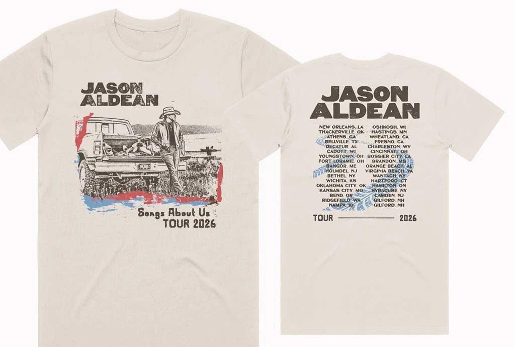 HOT! Jason Aldean Songs About Us Tour Truck Tee 2026 T-Shirt