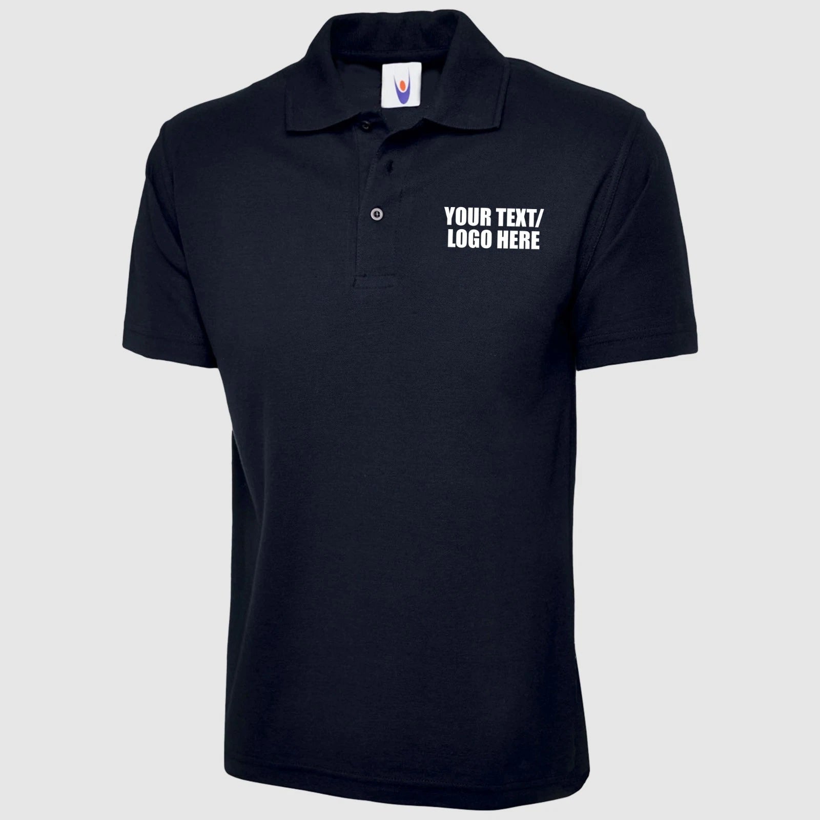 Personalised Custom Printed Uneek Active Polo Shirt Your Text Workwear Men's Top