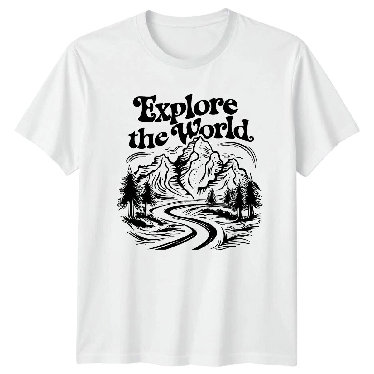 Explore The World T-Shirt Adventure Travel Outdoors Nature