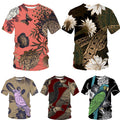 Parrot Funny Streetwear Flower Hot 3D printed T-shirt men's fashion Casual Tops