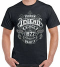 49th Birthday T-Shirt 1977 Mens Funny 49 Year old Top Premium Legend Since