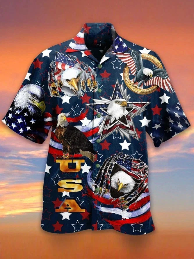 4Th Of July Usa Flag Independence Day Trendy Hawaiian Shirt BL521