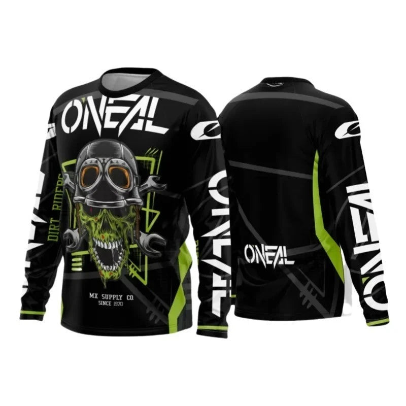 Men's Long Sleeve T Shirt Casual Loose Outdoor Gym Motorcycle Ride Sports Top
