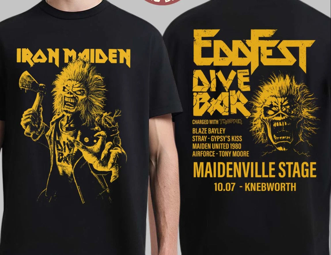 Ir0n Maid,en 2026 Eddi, e Dive Bar Tee On July 10 2026 T-Shirt Unisex Tee