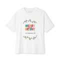 Christmas Personalizable Unisex Oversized Boxy Tee