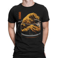 The Great Wave Of Coffee Japanese Drink Funny Mens Womens T-Shirts Top #T510