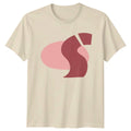 Flowing Organic Abstract Shapes Modern T-Shirt Minimalist Design Abstract Art