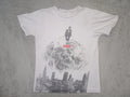 Profound Aesthsetic T Shirt Man on the Moon New York Cityscape Medium Beige