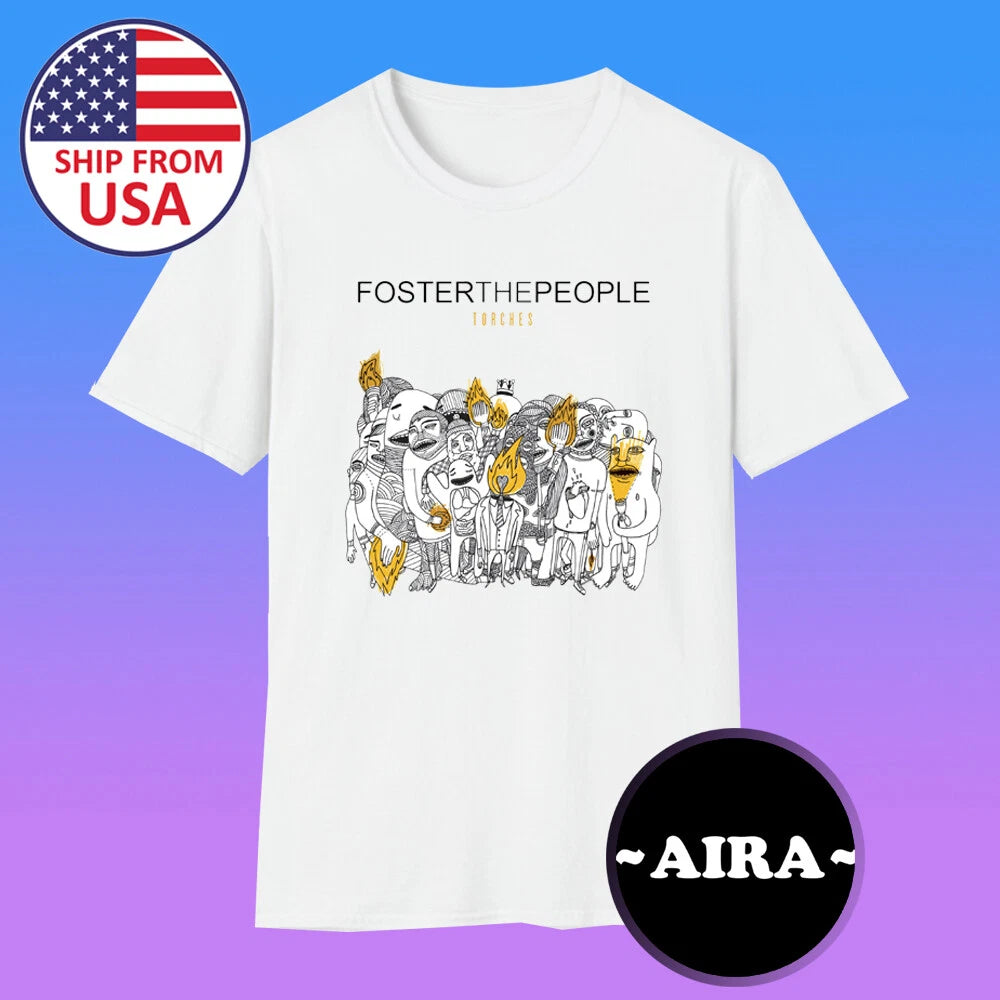 Foster The People Men's White Size S-5XL