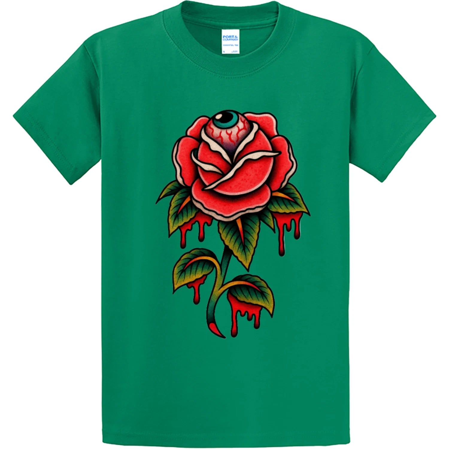 NEW Art Society EYEBALL ROSE WHITE Tee Shirt SMALL-4XLARGE MADE IN USA