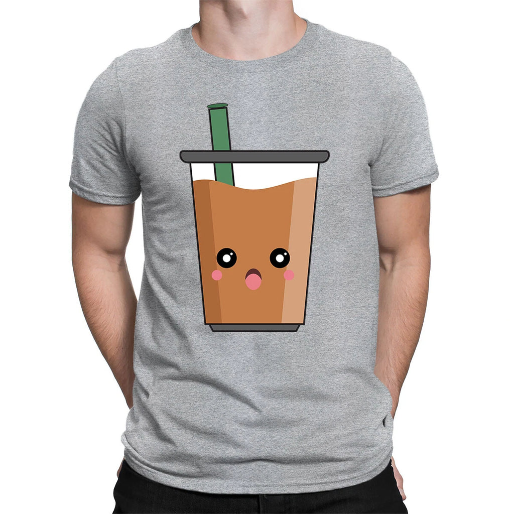 Coffee Glass Emoticon Caffeine Addicters Gift Funny Mens Womens T-Shirts 2#TA-25