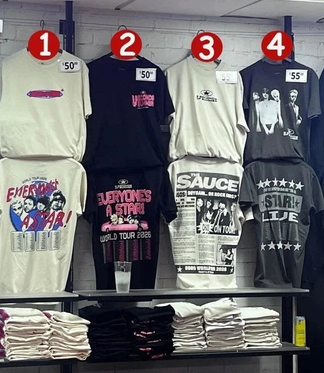 Seconds of Summer 5SOS 2026 World Tour T-Shirt, FAST SHIP