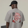 Anime Gamer Statement Oversized T-Shirt – Trendy Crew Neck Design