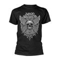 AMON AMARTH - GREY SKULL BLACK T-Shirt, Front & Back Print Large