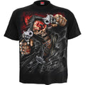 Five Finger Death Punch T-Shirt: Assassin (Black) (Back Print) OFFICIAL NEW