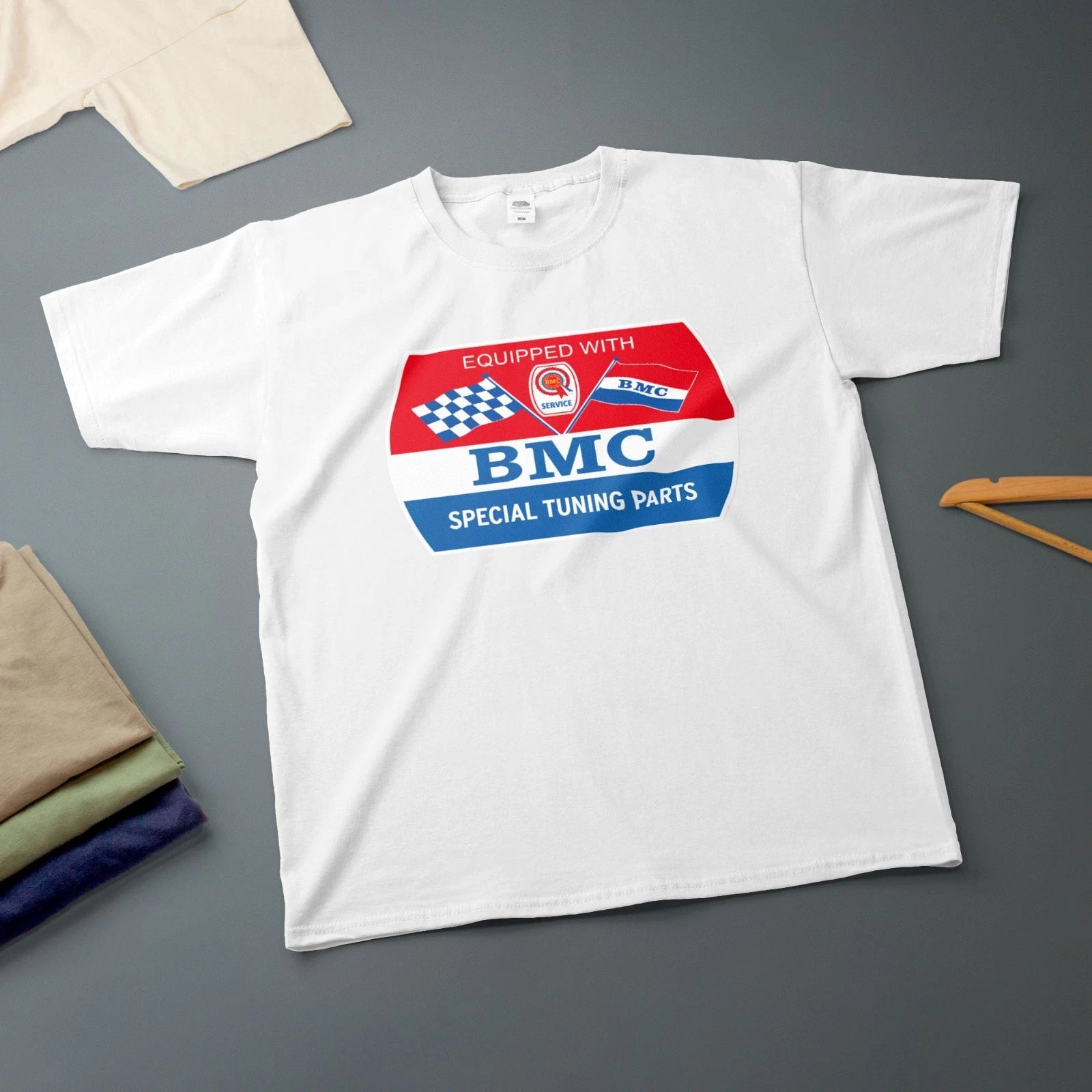 BMC Tuning T-Shirt British Classic Car Enthusiast OFFICIAL LICENCED PRODUCT