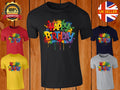 Happy Birthday T-Shirt Mens Graffiti Tee Color Splash Party Shirt Fun Gift Style