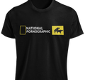 National Pornographic T-Shirt S-4XL Funny Adult Parody Rude Animal Joke Gift TEE