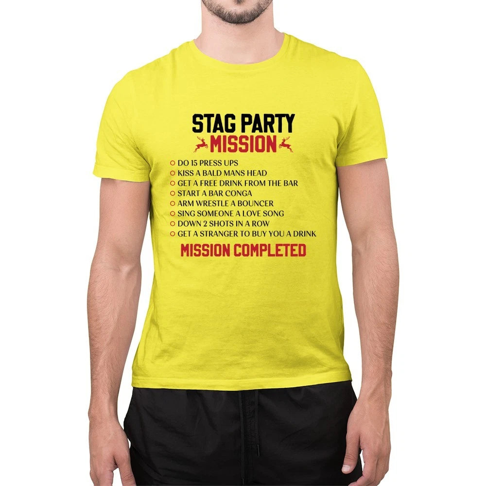 Funny Stag Do T-Shirt Men’s Bachelor Party Custom Lads Holiday Tee