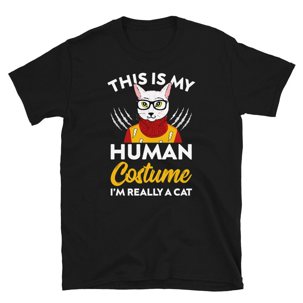 Human Costume Cute Cat Funny Animal Kitty Cats T-Shirt