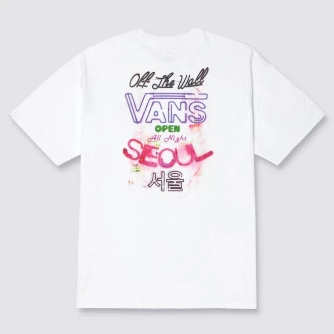 VANS Seoul Night City T-Shirt / White / Korea Exclusive Graphic Tee / NEW