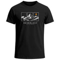 Mens T-Shirt Outdoor Design Mountains Statement Into The Unknown Adventure