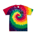 Leave Nothing But Footprints, Vibrant Oversized Tie-Dye T-Shirt, Bohemian Tee
