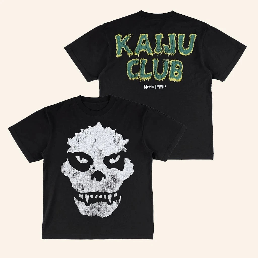 New Godzilla Merch Godzilla X Misfits Fiend T-Shirt-2 Sides Shirt