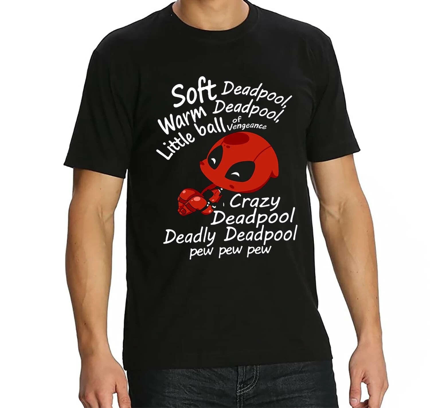 Deadpool T-Shirt Soft Sheldon Cooper Mash Up Parody Mens Kids Funny T-shirt Top