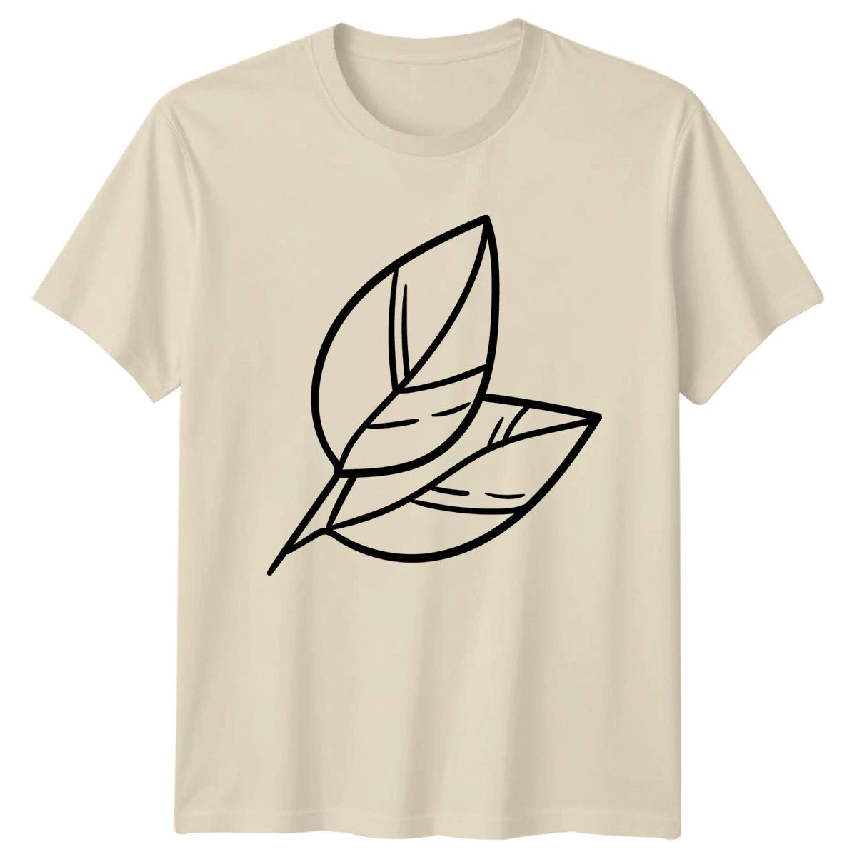 Simple Botanical Leaf Design T-Shirt Botanical Leaf Nature Birthday Gift