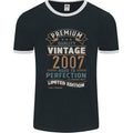 Premium Vintage 19th Birthday 2007 Mens Ringer T-Shirt FotL