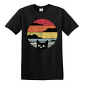 Cat T-Shirt Pew Pew Madafakas Coffee Retro Kitten Best Cat Dad Funny Unisex Tee